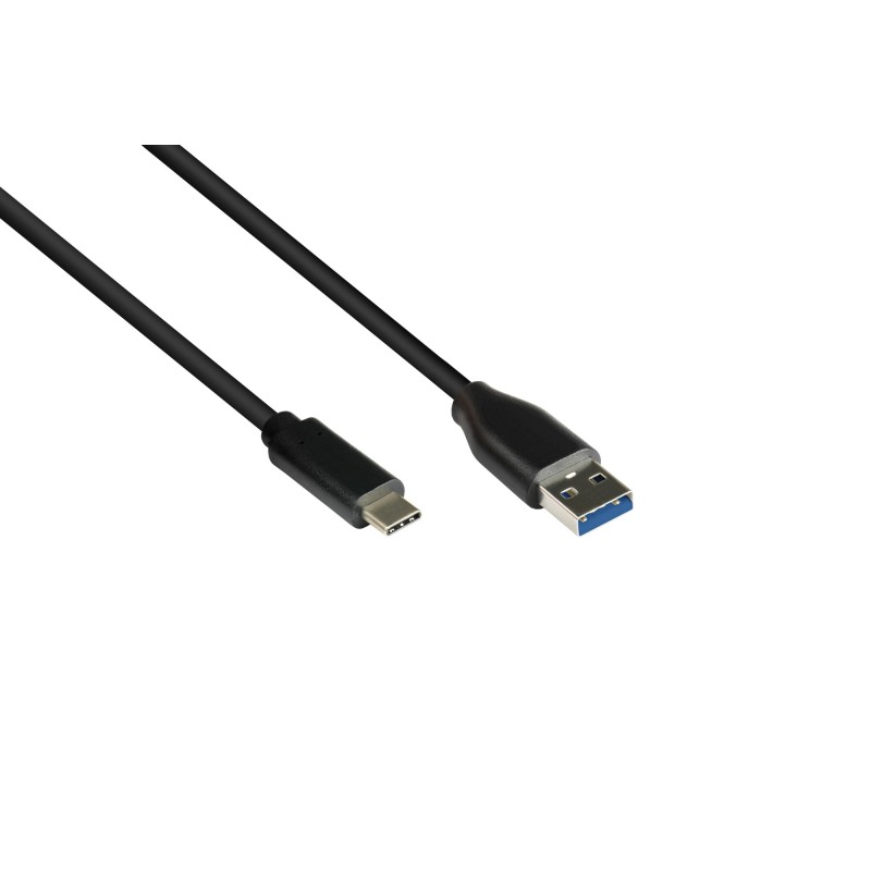 Good Connections Anschlusskabel 5m USB 3.0 USB-C a USB 3.0 A Nero